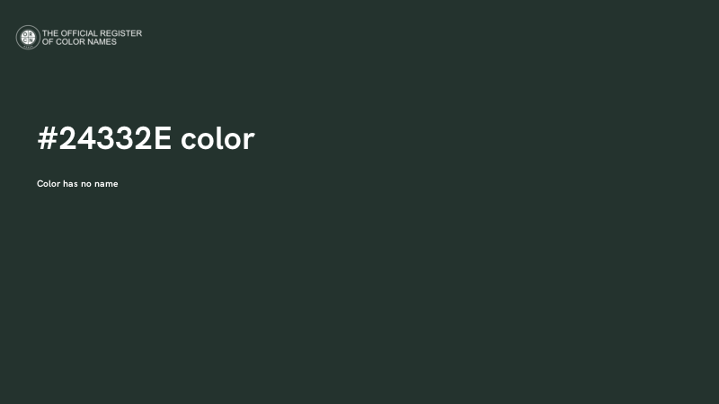 #24332E color image
