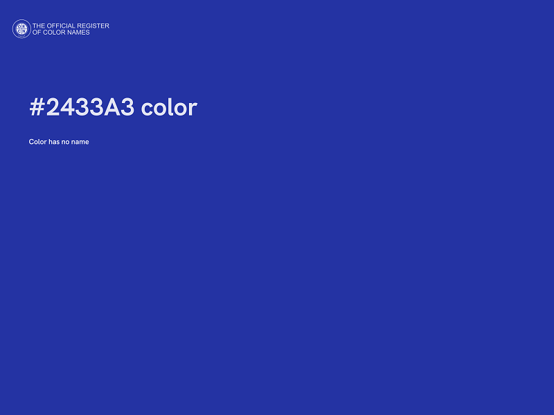 #2433A3 color image