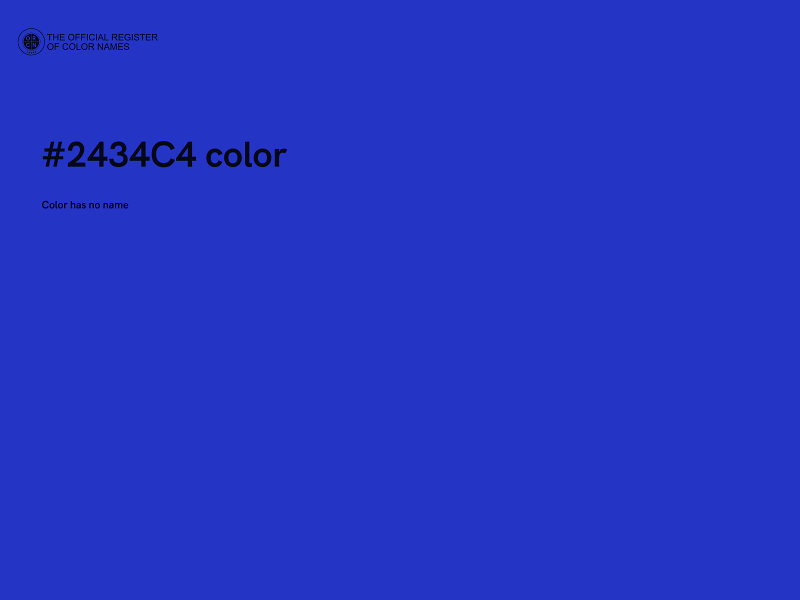 #2434C4 color image