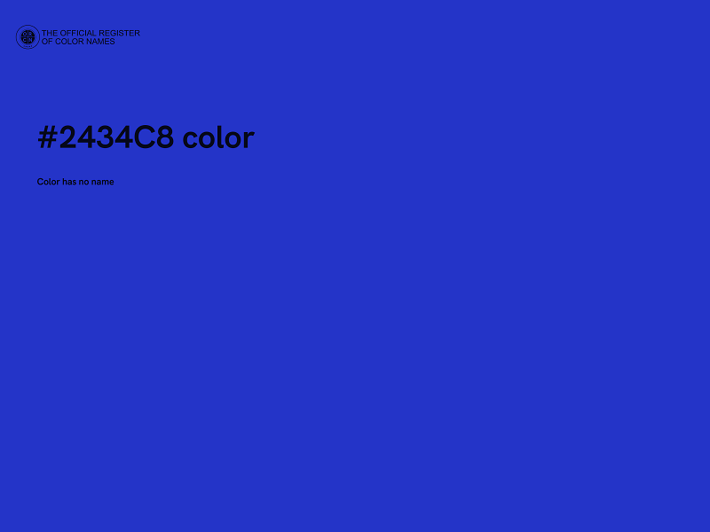 #2434C8 color image