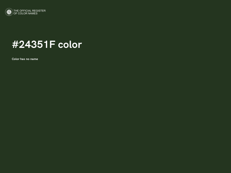 #24351F color image