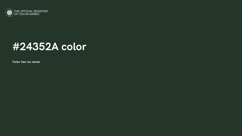 #24352A color image