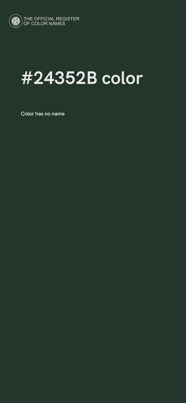 #24352B color image