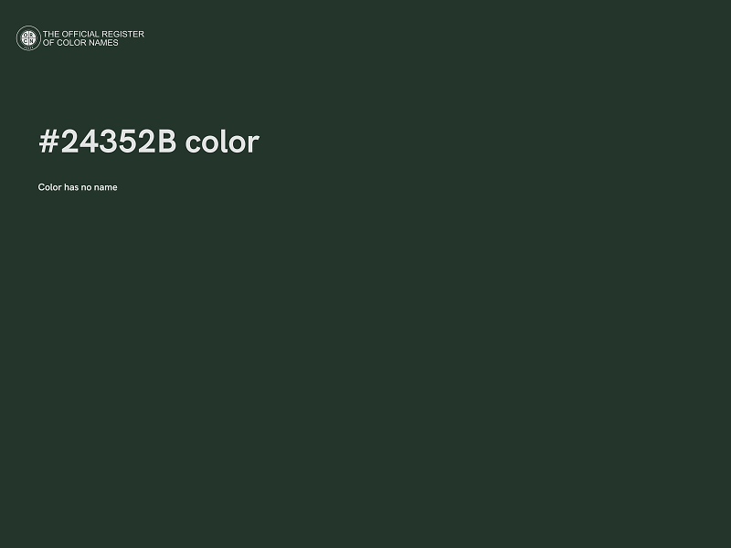 #24352B color image