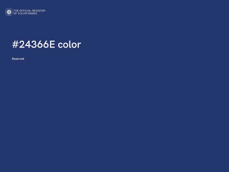 #24366E color image