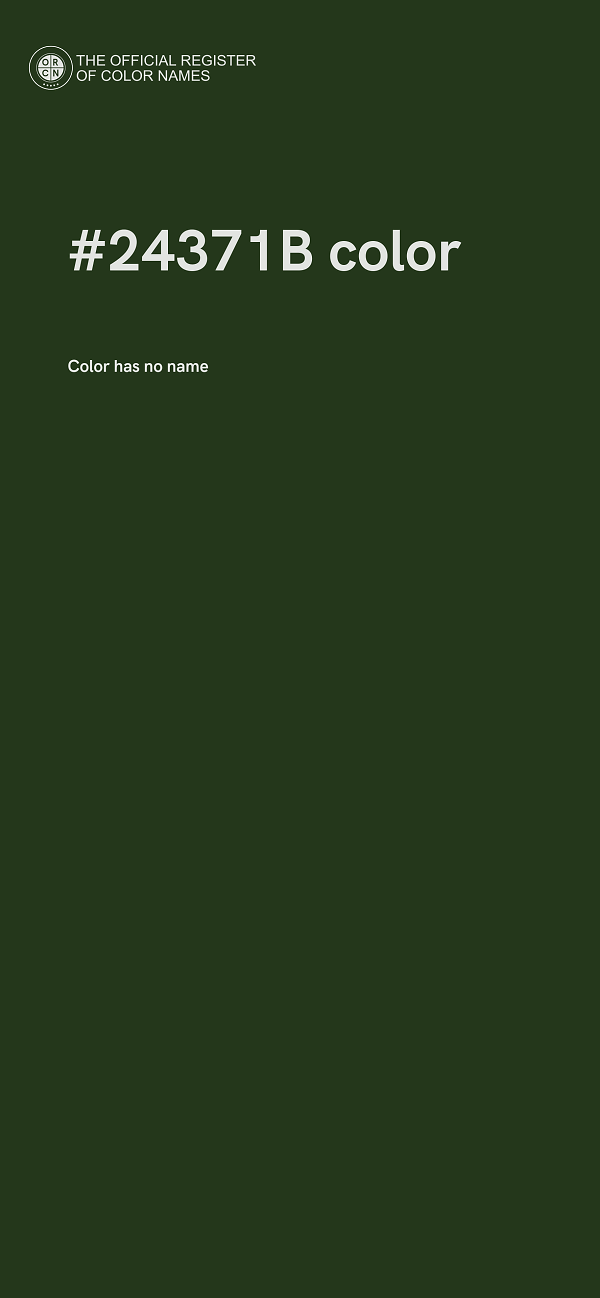 #24371B color image