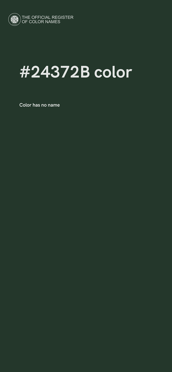 #24372B color image