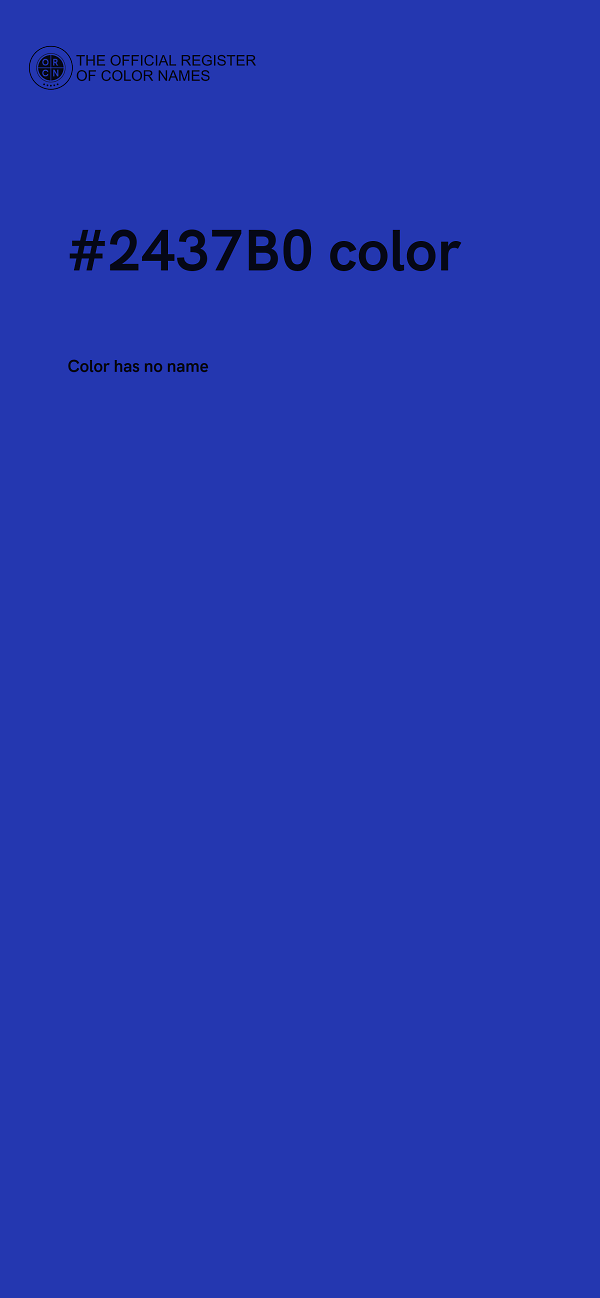#2437B0 color image