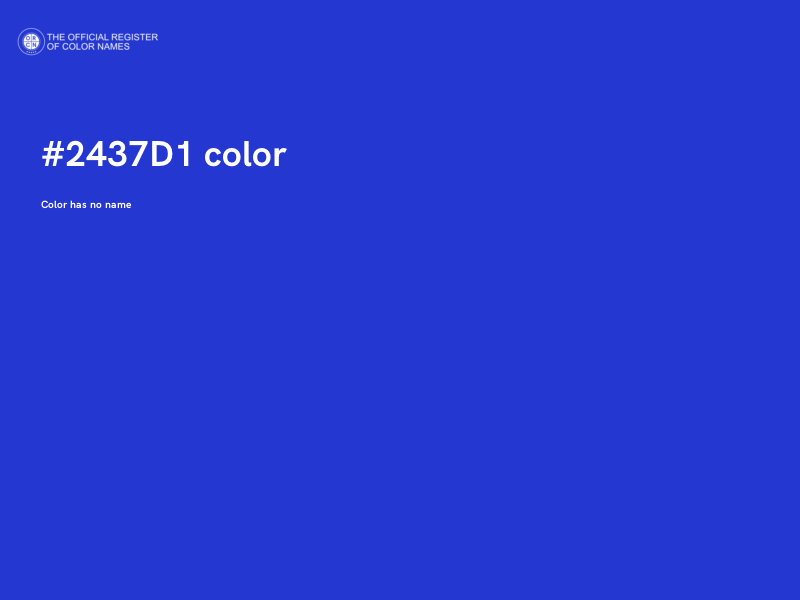#2437D1 color image