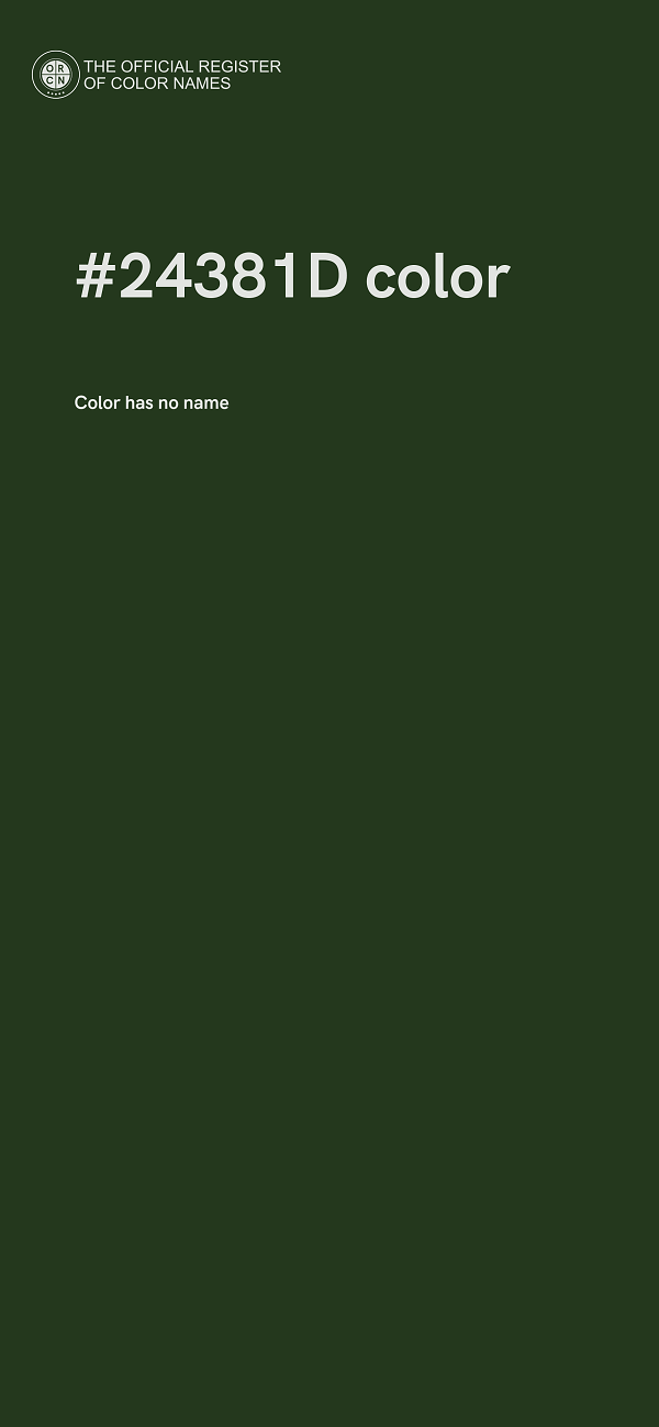 #24381D color image