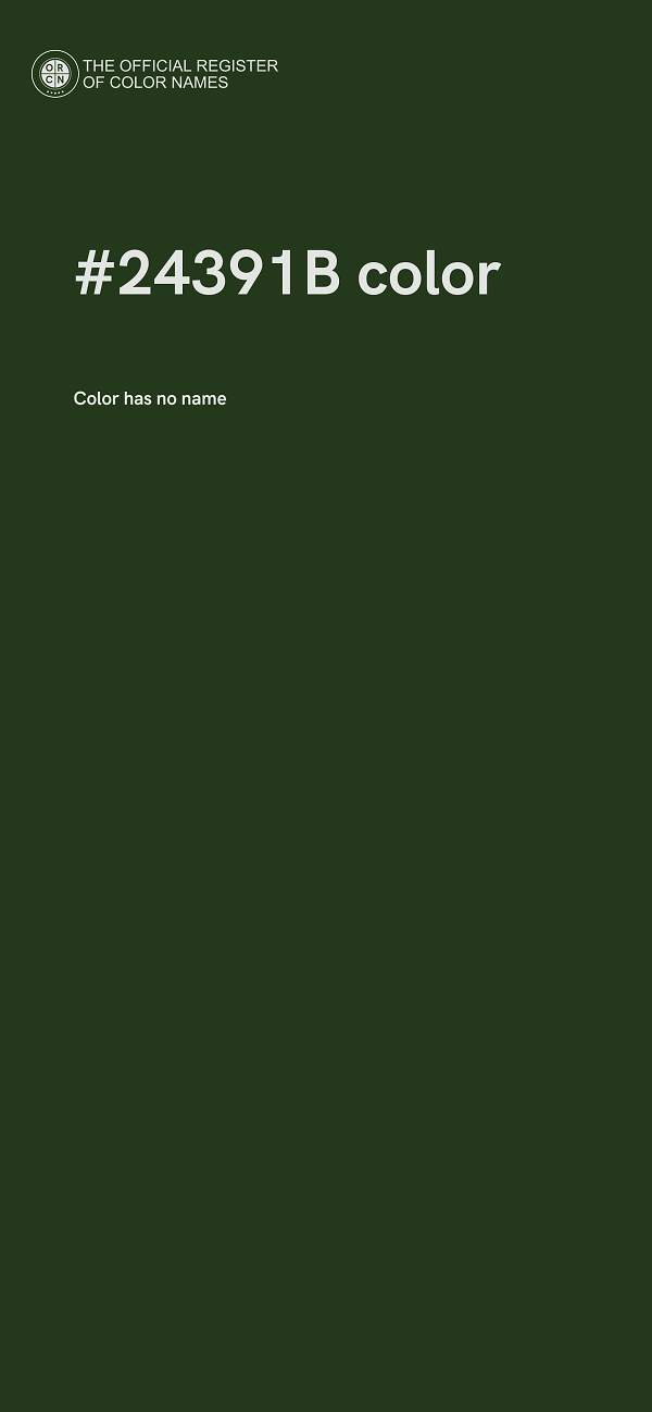 #24391B color image
