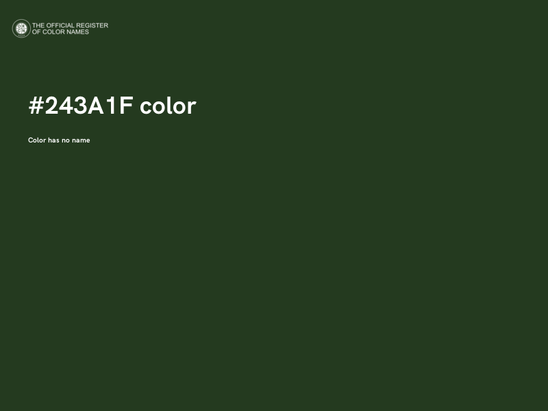 #243A1F color image
