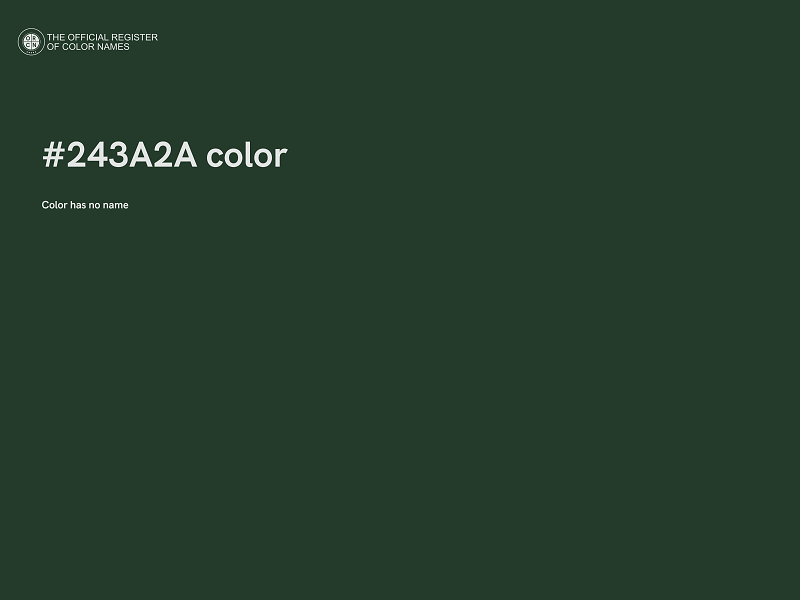 #243A2A color image