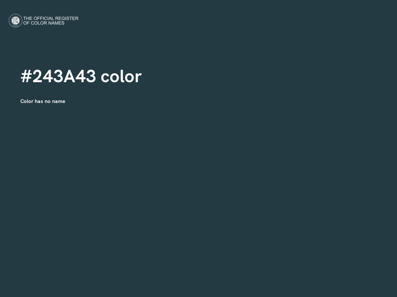 #243A43 color image