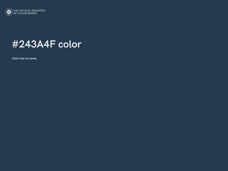 #243A4F color image