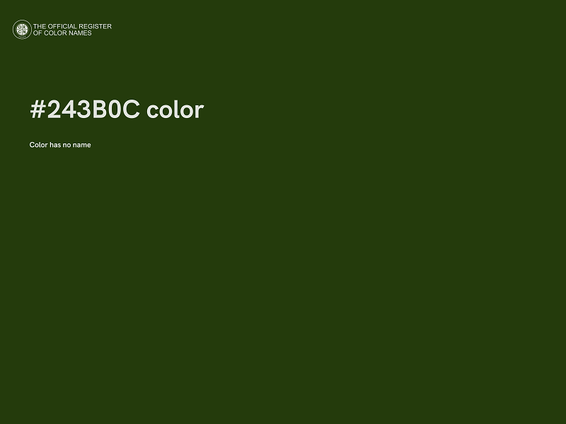 #243B0C color image