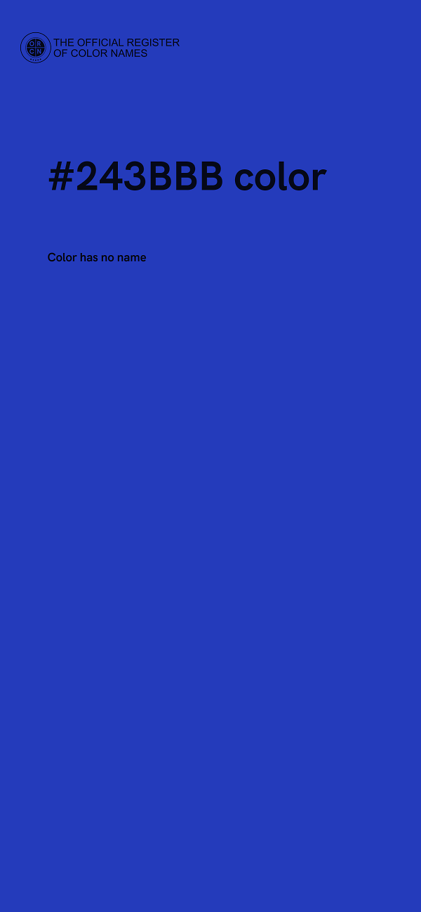 #243BBB color image