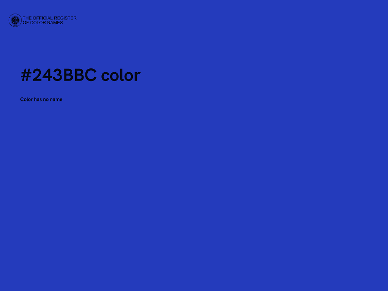 #243BBC color image