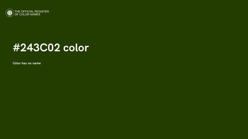 #243C02 color image