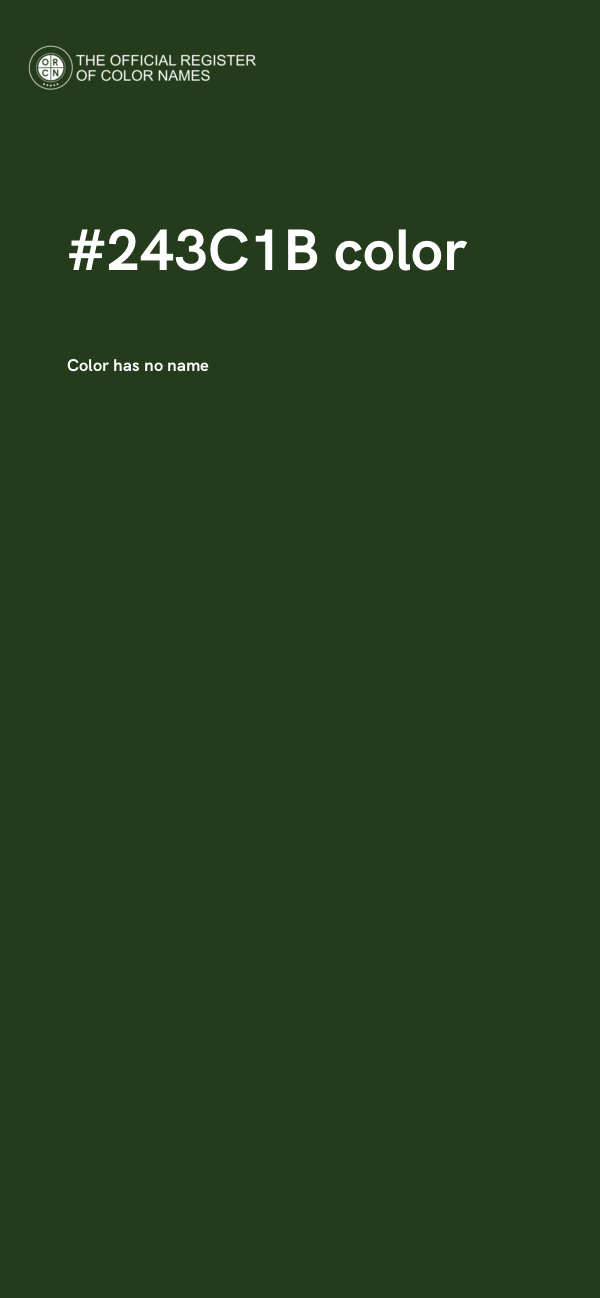 #243C1B color image