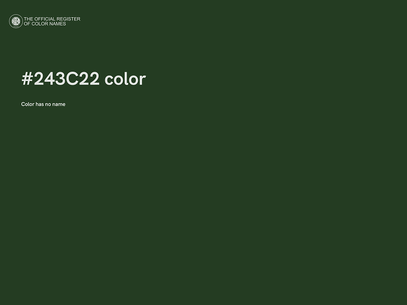 #243C22 color image