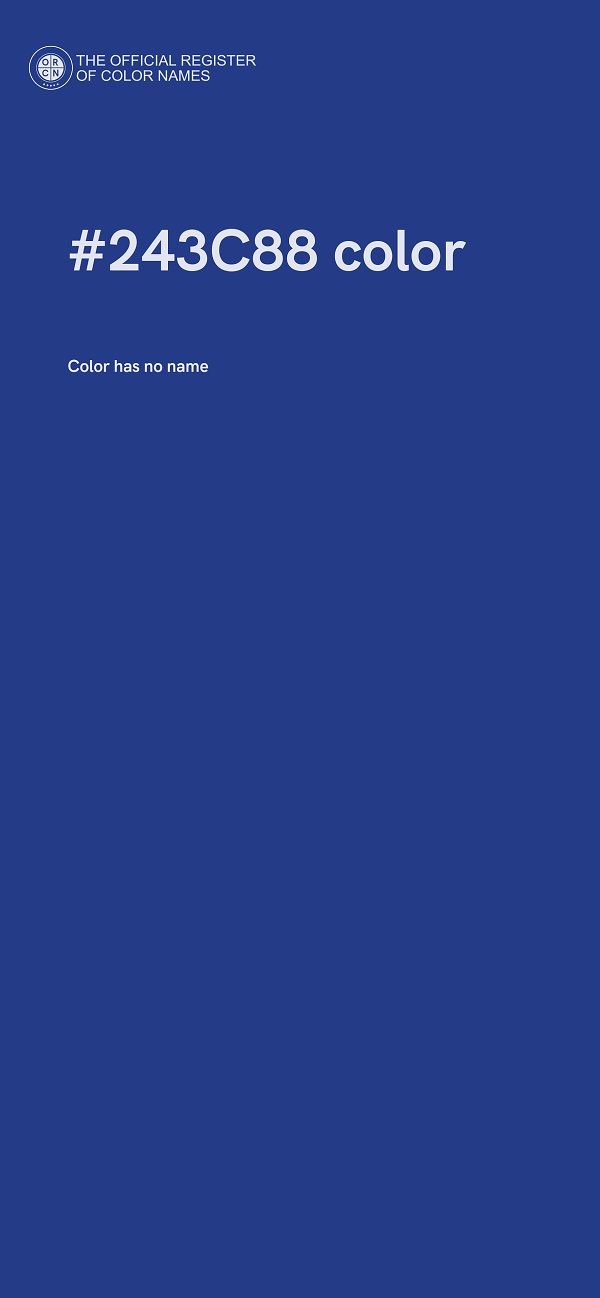 #243C88 color image