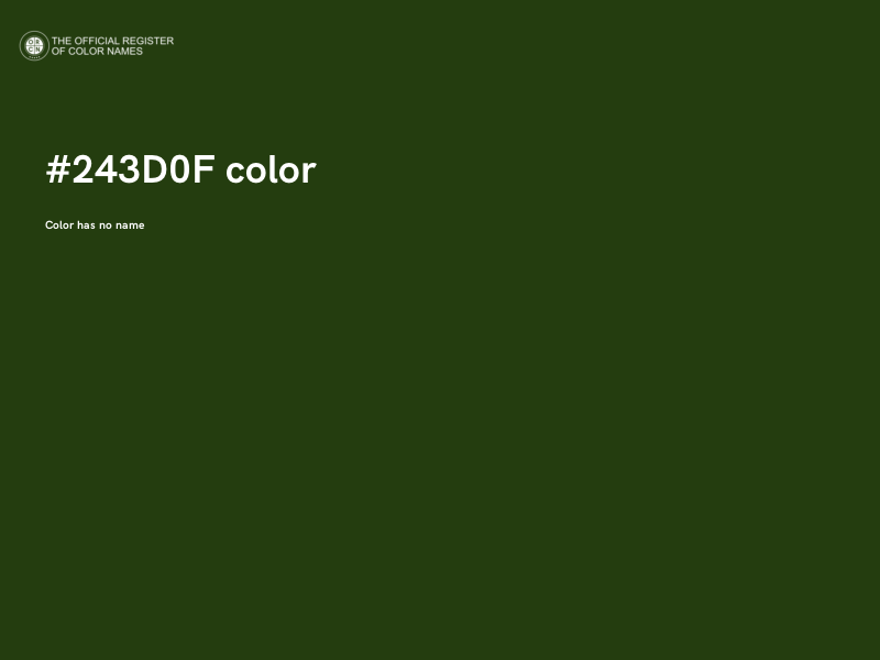 #243D0F color image