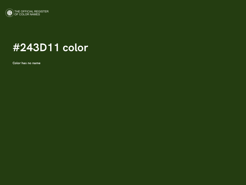 #243D11 color image