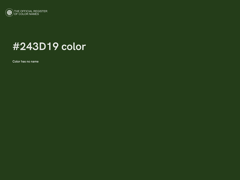 #243D19 color image