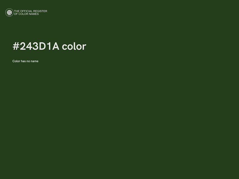 #243D1A color image