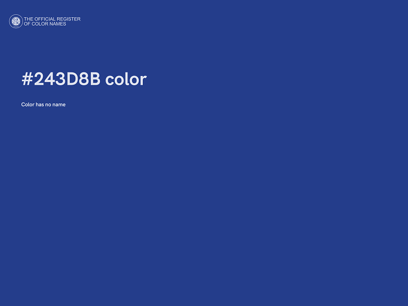 #243D8B color image