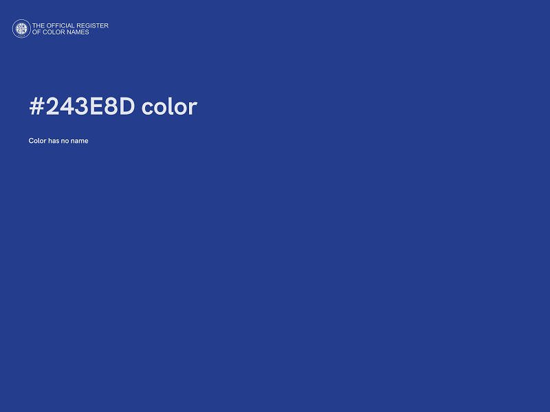 #243E8D color image