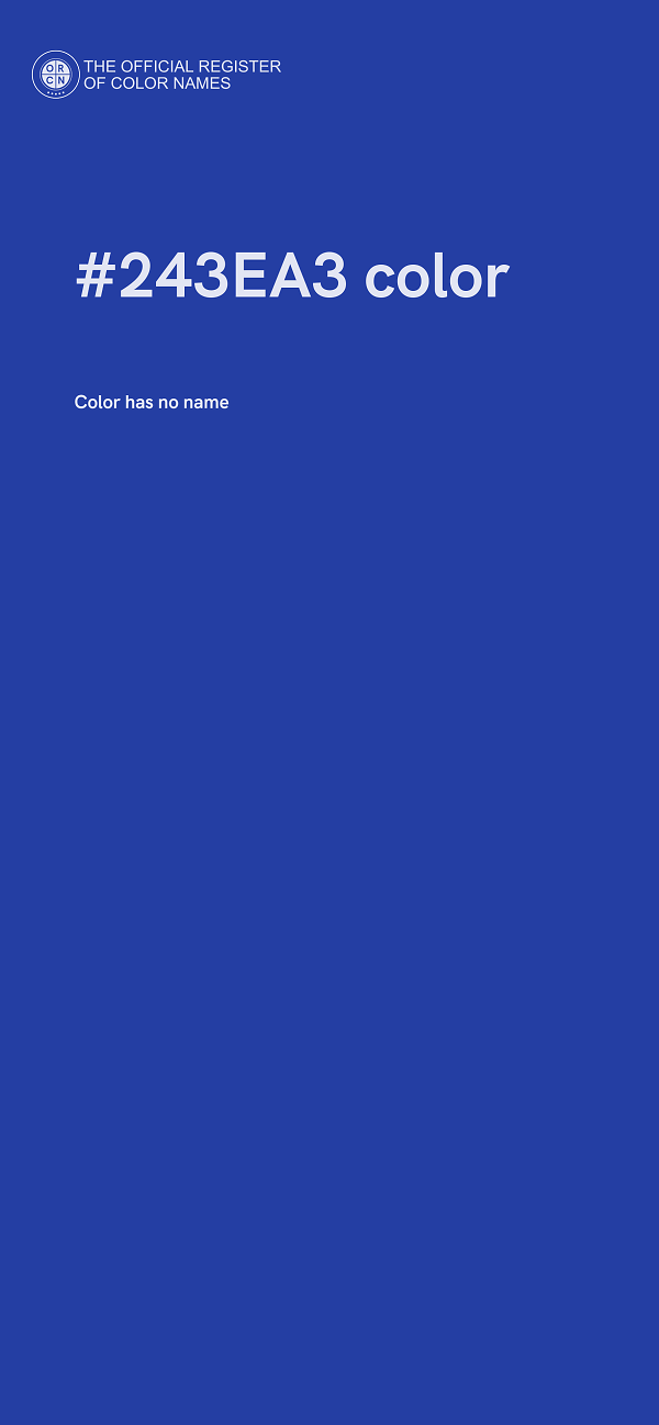 #243EA3 color image
