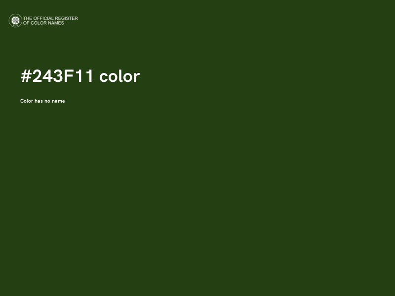 #243F11 color image