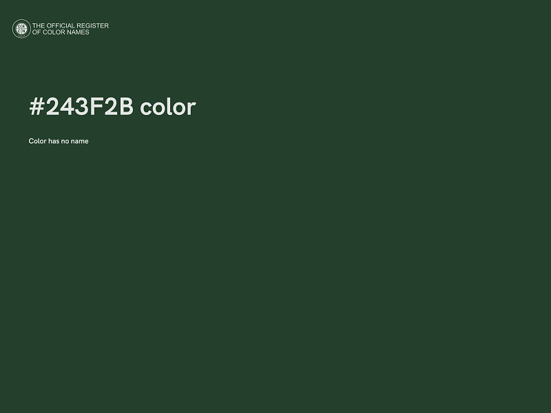 #243F2B color image
