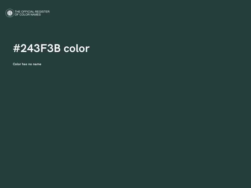 #243F3B color image
