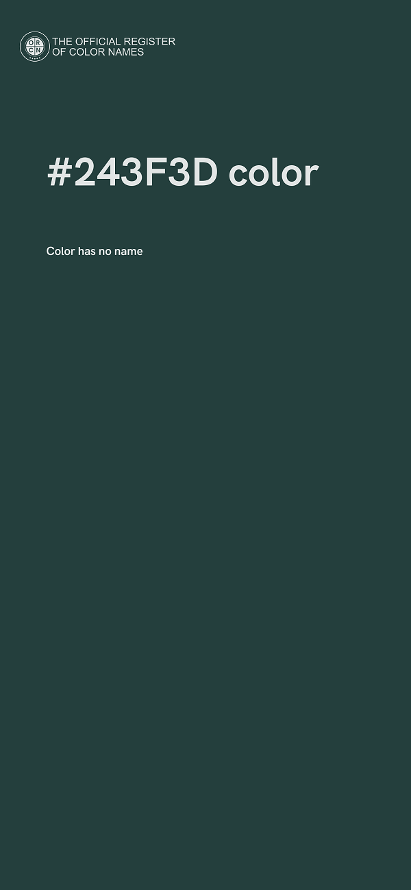 #243F3D color image