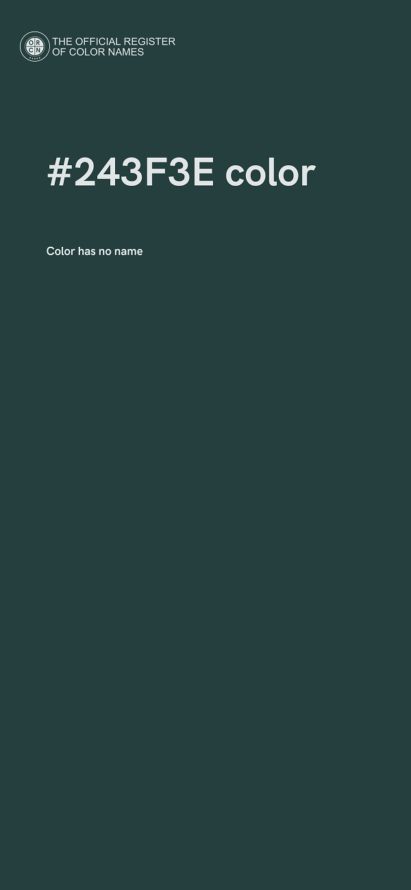 #243F3E color image