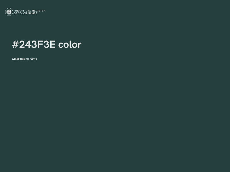 #243F3E color image