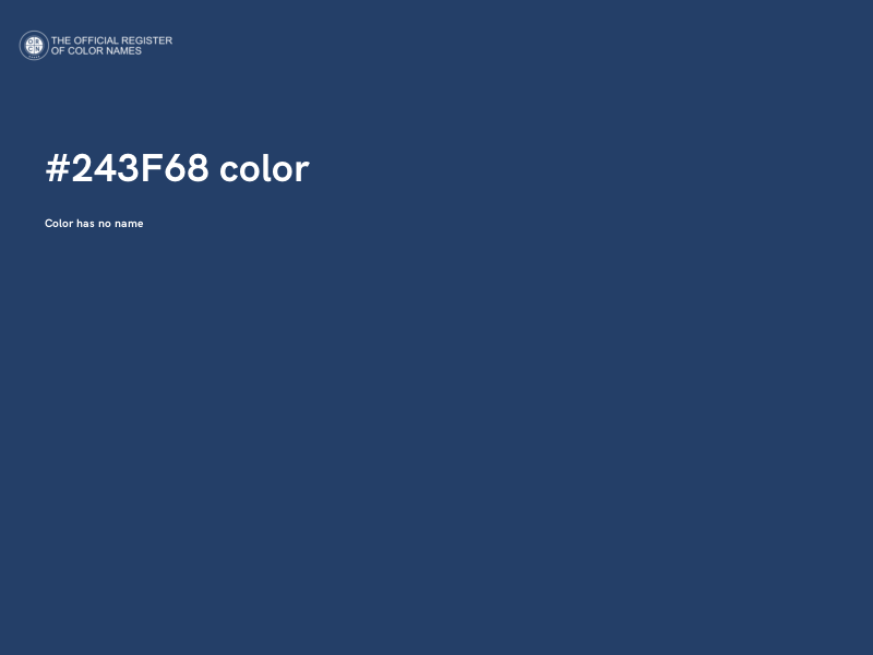 #243F68 color image