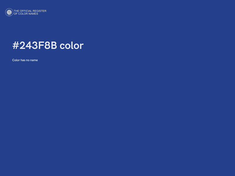 #243F8B color image