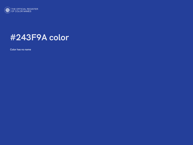 #243F9A color image