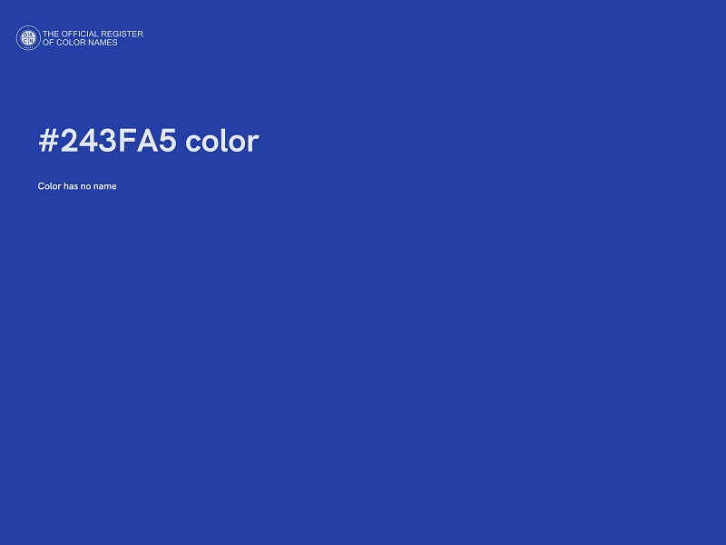 #243FA5 color image