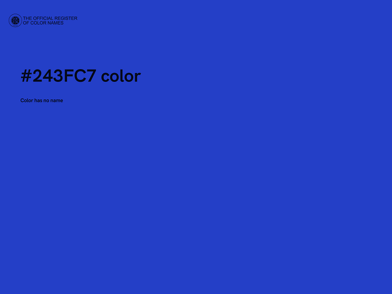 #243FC7 color image