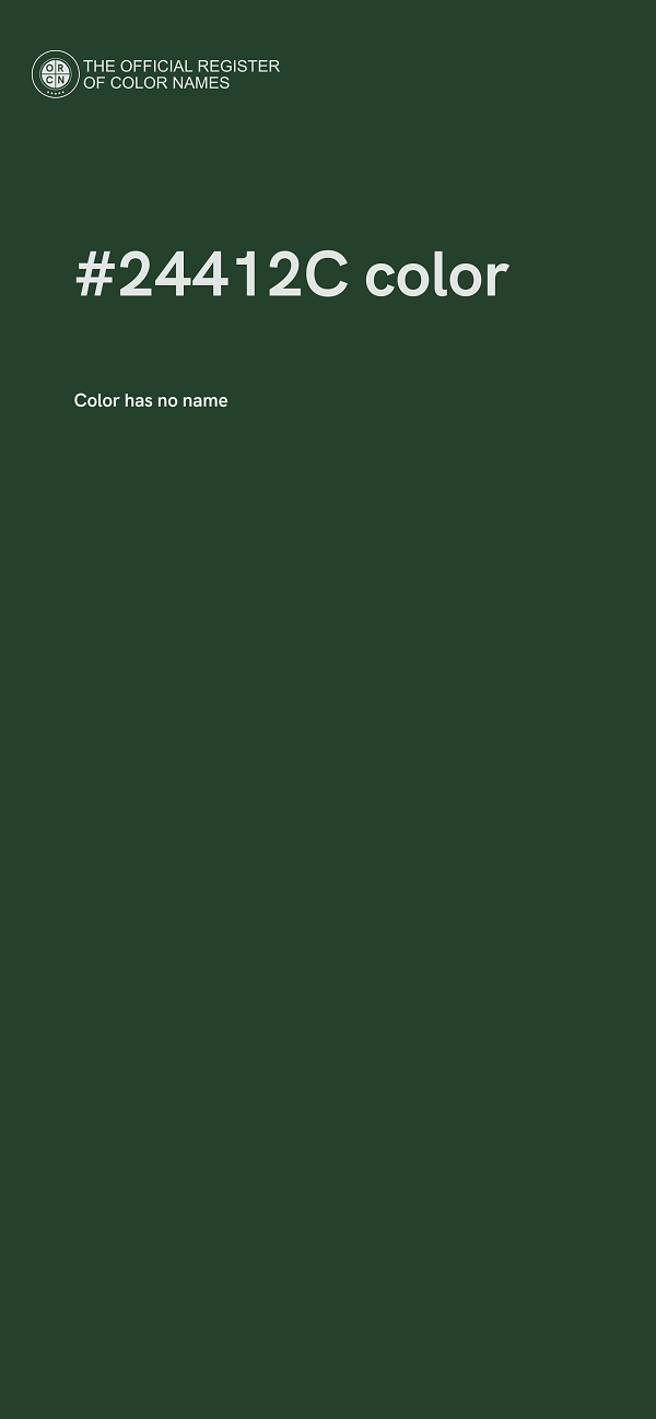 #24412C color image