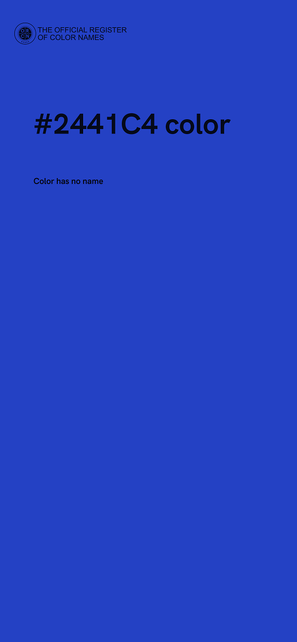 #2441C4 color image