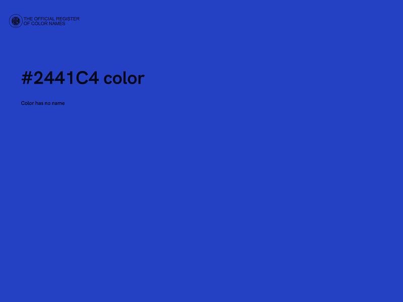 #2441C4 color image