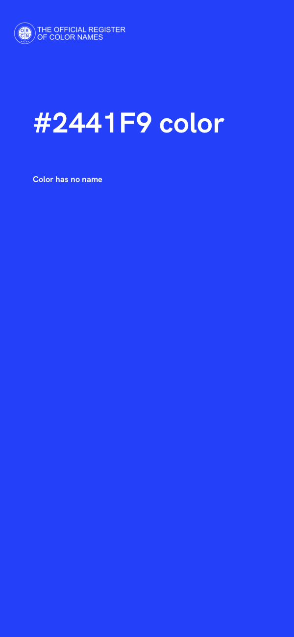 #2441F9 color image