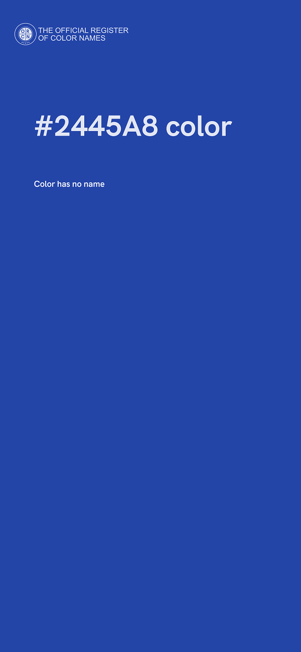 #2445A8 color image