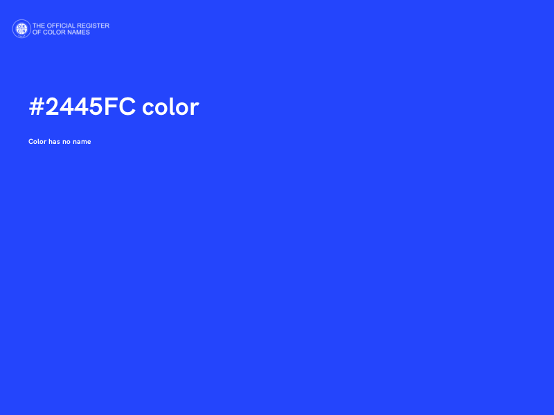 #2445FC color image